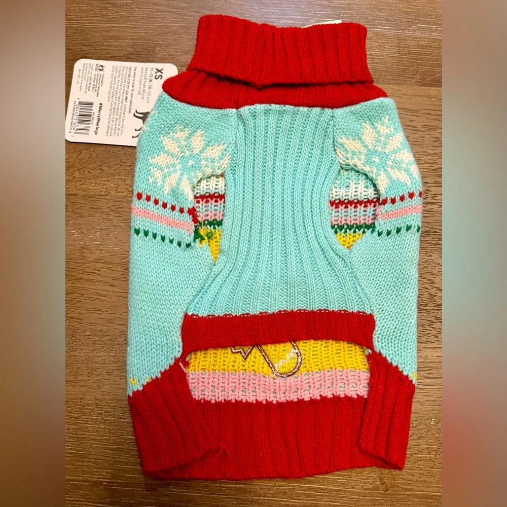 Merry Makings Gingerbread Man Dog Sweater Size XS NWT
